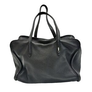 Alexander McQueen Padlock Zip Around Tote Bag Leather Medium Black